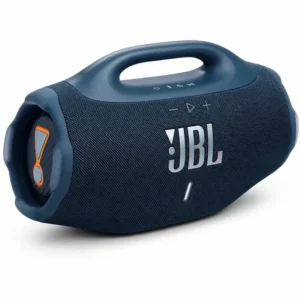 Caixa De Som Jbl Boombox 4 Bluetooth Som 210w Jbl Pro Ai Sound Boost Graves Personalizáveis Bateria De Até 34h Ip68 Áudio Lossless Azul