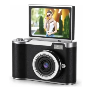 Câmera Digital 4k 48mp Tela Articulada Selfie 180 Graus Zoom