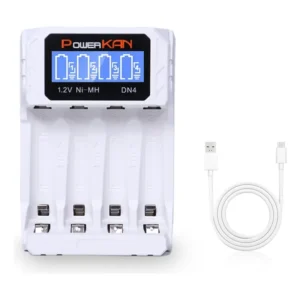 Carregador Powerkan Dn4 Pilhas Aa Aaa Usb