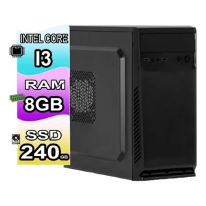 Cpu Pc Intel Core I3(4160) 4ºgeração 8gb Ssd 240gb