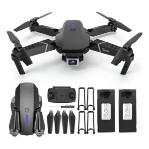 Drone E88 Plus Sem Escova Com Câmera Fpv Dobrável