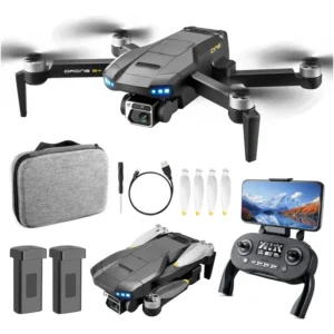Drone Profissional S+ Dobrável Estável Iniciante 2bateria