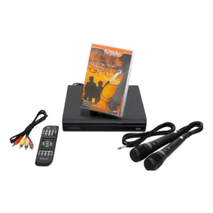 Dvd Cd Player Mondial Microfone Duplo Dvd Musical Brinde Mp3
