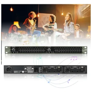 Eq215 Equalizador Audio Gráfico Duplo Canal 15 Bandas Stéreo