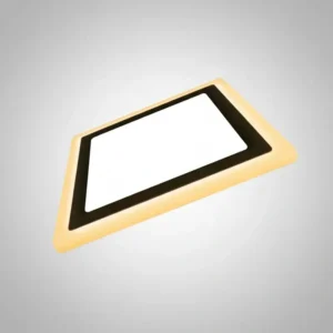 Kit 4 Painel Led Quadrado Dual Color 24w Embutir Preto