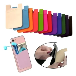 Kit 5x Porta Cartão Para Celular Adesivo Silicone Universal