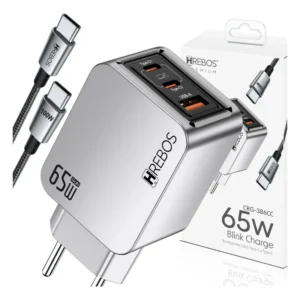 Kit Carregador 65w Gan Usb C Power Delivery Para Power Bank