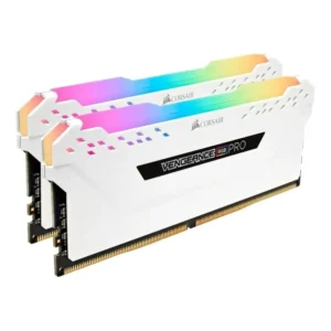 Kit Memória Ram Ddr4 16gb (2x 8gb) 3600 Mhz C18 Corsair Vengeance RGB Pro Branco CMW16GX4M2C3600C18W