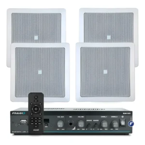 Kit Som Ambiente Frahm Slim 1600 + 4 Arandelas Embutir Jbl