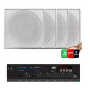 Kit Som Ambiente Receiver 4x Ch + 4x Cx Quadrada Arandela