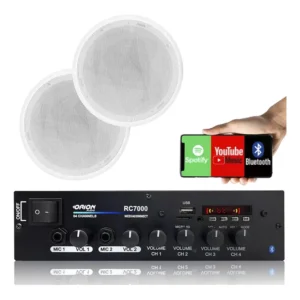 Kit Som Ambiente Teto Gesso Embutir + Par 2 Arandelas Le Son
