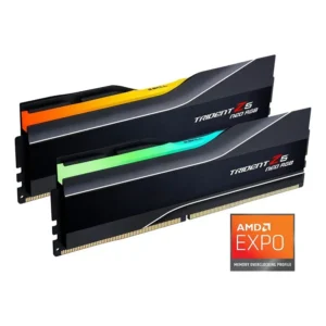 Memória DDR5 Amd Expo 32GB 6000mhz CL30 2x16GB G.skill Trident F5-6000J3038F16GX2-TZ5NR Z5 Neo RGB Preto