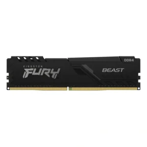 Memória Ram Para Pc Ddr4 16gb 3200mhz Cl16 (1x16gb) Kingston Fury Beast Kf432c16bb16 Udimm Cor Preta