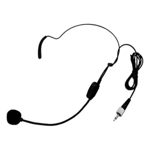 Microfone Cabeça Headset Ksr Rosca Interna P2 Tipo Lyco Ht9 Cor Preto