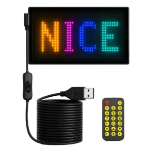 Painel Matriz Led Flexível Colorido Com Controle Bluetooth