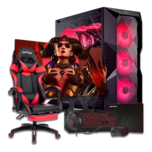 Pc Gamer Ryzen Montado Game Com 32gb Ram + Cadeira+kit Gamer
