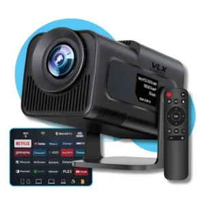 Projetor Vlx Hy320 Mini 4k Wi-fi Preto Bluetooth Android