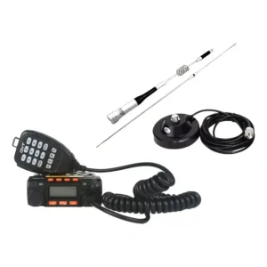 Rádio Amador QYT 8900 Mini UHF VHF 200 Canais com Antena Base Magnética