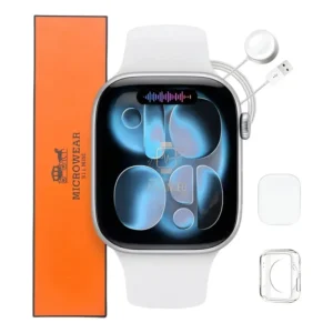 Relógio Microwear Smartwatch S11 Mini Series 11 42mm Whatsapp Gps Nfc 2026 Prateado