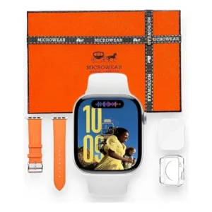 Relógio Smartwatch W11 Mini Pro Série 11 Amoled 42mm Lançamento Prateado