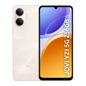 Smartphone Jovi Y21 5g 256gb, 4+4gb Ram, Câmera 50mp, Selfie 5mp, Mediatek D6300, Bateria 6500mah, Carregamento 44w - Dourado