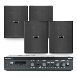 Som Ambiente Frahm Slim 1600 Bluetooth + 4 Caixas Ps200 Plus