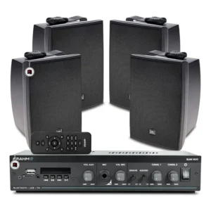 Som Área Externa Bluetooth Frahm Slim 1600 + 04 Caixas Jbl
