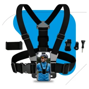 Suporte De Peito Para Celular Ajustável 360 Moto Bike