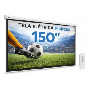 Tela De Projeção Elétrica 150 169 Alta Definição 4k Ultra