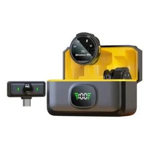 Xiaomi J6 Microfone De Lapela duplo Sem Fio Android Pretoamarelo Tipo-c