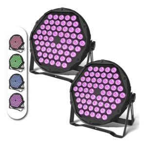 Yowellgo Canhão Led Rgb Luz De Palco Dmx 60x3w Ktv Dj 2pcs