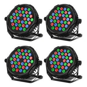 Yowellgo Canhão Led Rgb Luz De Palco Dmx Ktv Dj 36x1w 4pcs