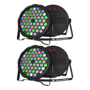 Yowellgo Canhão Refletor 54x3w Rgbw Luz De Palco Dmx Dj 2pcs