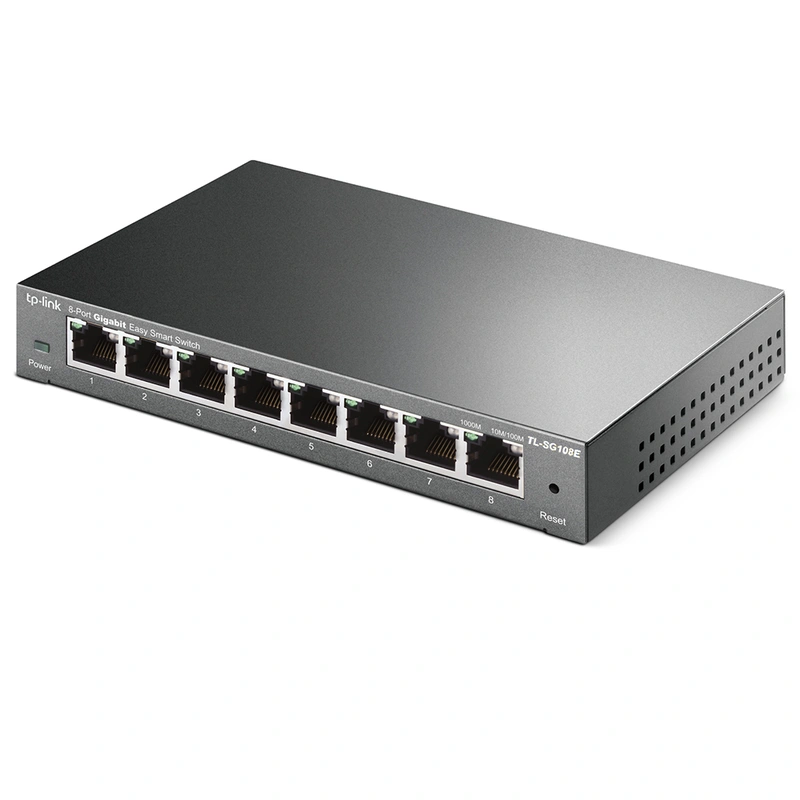 Hub Switch TP-Link TL-SG108E 8 Portas - 101001000Mbps | Preto - Imagem 3