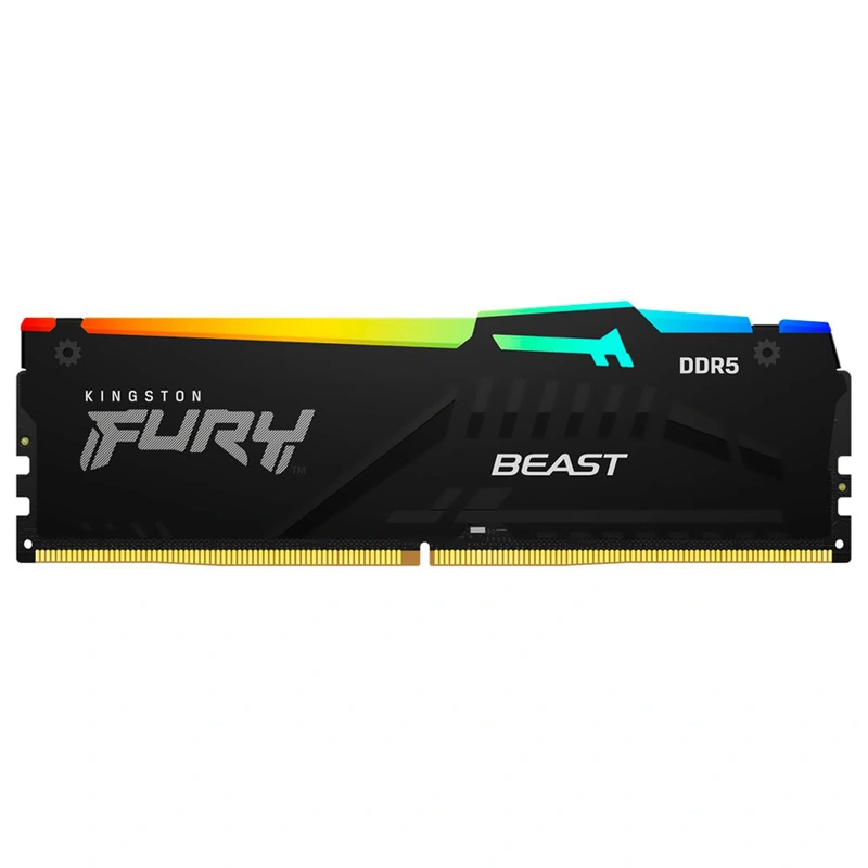 Memória RAM Kingston Fury Beast DDR5 16GB 6800MHz RGB - Preto (KF568C34BBEA-16)