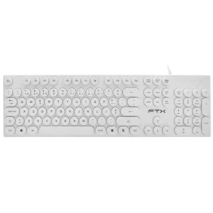 Teclado FTX K22 USB Português - Branco