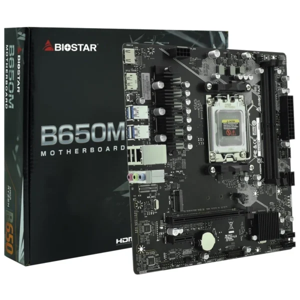 Placa Mãe Biostar B650MT Socket AM5 DDR5 AMD B650 Micro ATX