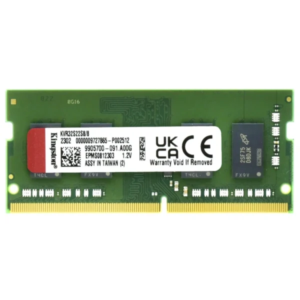 Memória RAM para Notebook Kingston DDR4 8GB 3200MHz - KVR32S22S88WP SODIMM