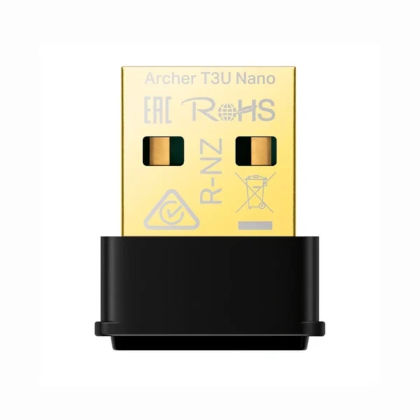 Adaptador Wi-Fi TP-Link Archer T3U Nano MU-MIMO Dual Band AC1300 2.4GHz | Preto