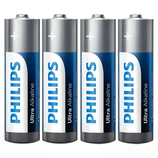 Pilhas Philips Ultra Alkaline AA com 4 Pilhas - LR6E4B97 | LR6E4B/97