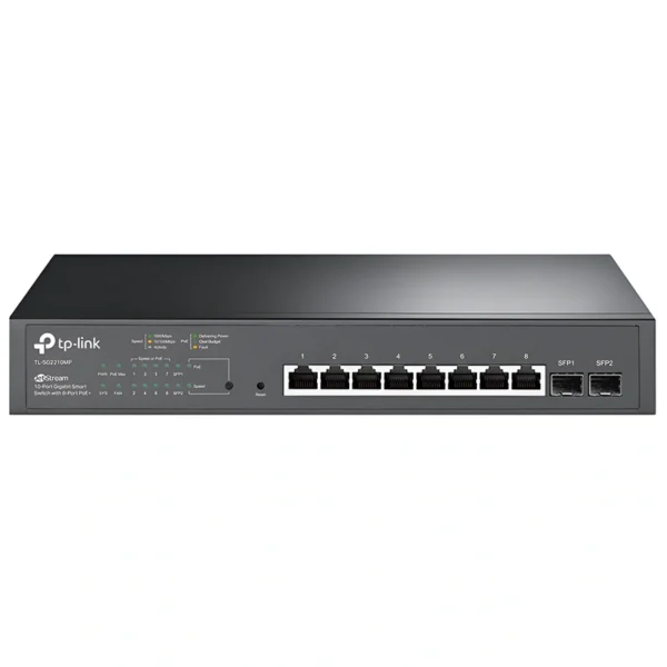 Hub Switch TP-Link TL-SG2210MP 10 Portas 8 Port POE+ 2SFP - 101001000Mbps | Preto