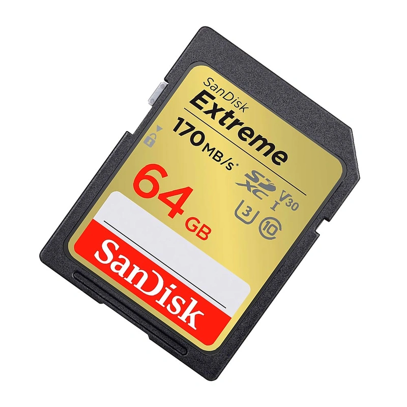 Cartão de Memória SD SanDisk Extreme U3 V30 64GB SDSDXV2-064G-GNCIN - Imagem 3