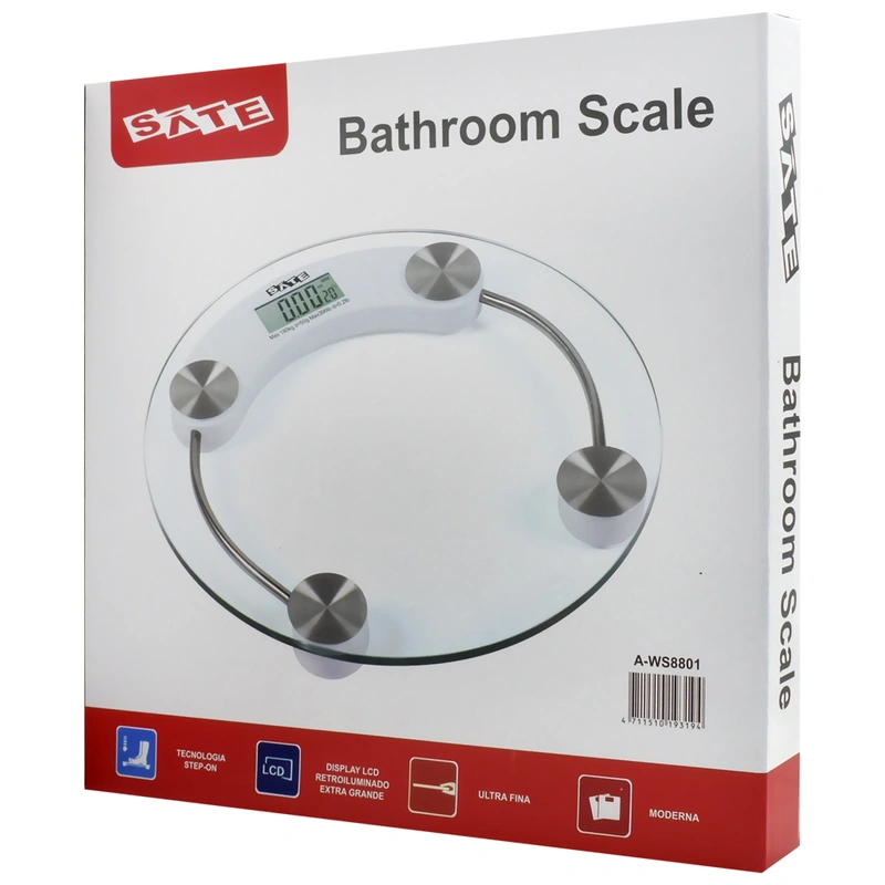 Balança Digital Satellite A-WS8801 - 180KG Transparente | 180 Kg - Imagem 3