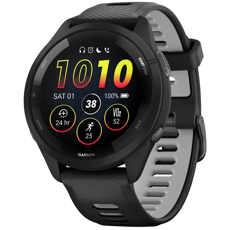 Relógio Garmin Forerunner 265 AMOLED - Preto (010-02810-00) 5 ATM Wi-Fi
