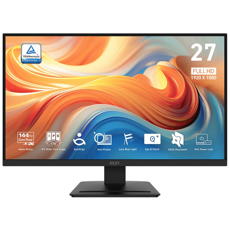 Monitor MSI Pro MP273L E14 3PE2 27 Tela 27" 1920 x 1080 (FHD) 144Hz IPS | 9S6-3PE2CH-005
