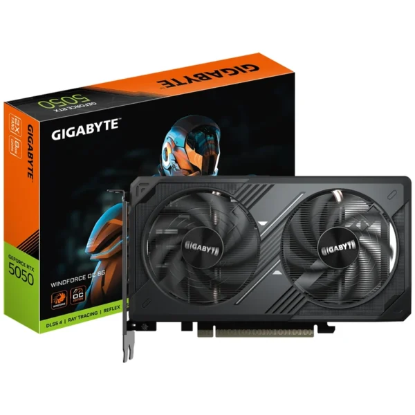 Placa de Vídeo Gigabyte Windforce OC 8GB GeForce RTX5050 GDDR6 - GV-N5050WF2OC-8GD