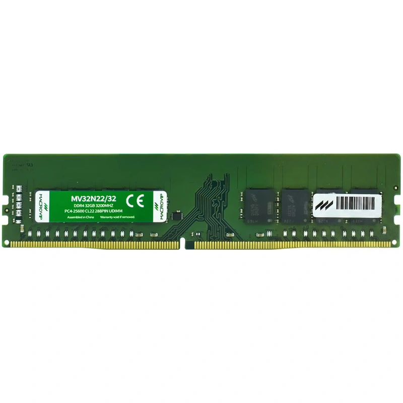 Memória RAM Macrovip DDR4 32GB 3200MHz - MV32N2232 UDIMM CL22 | MV32N22/32