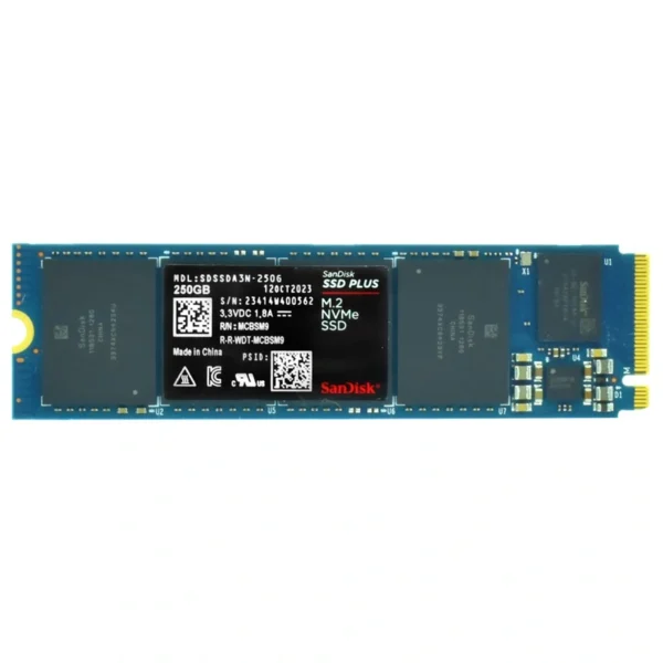 SSD SanDisk M.2 250GB Plus NVMe - SDSSDA3N-250G-G26 PCIe Gen 3