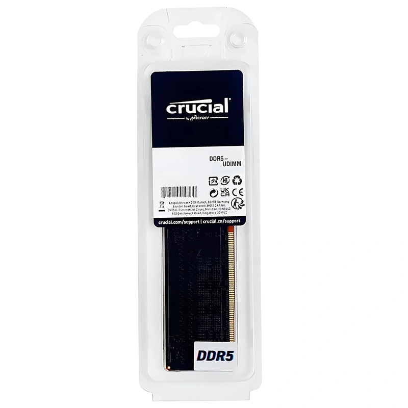 Memória RAM Crucial DDR5 16GB 4800MHz - CB16GU4800 UDIMM CL40 | Preto - Imagem 3