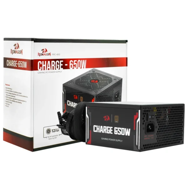 Fonte Redragon Charge FRC-650 650W ATX Não Modular 80 Plus Bronze (ATX V2.54)